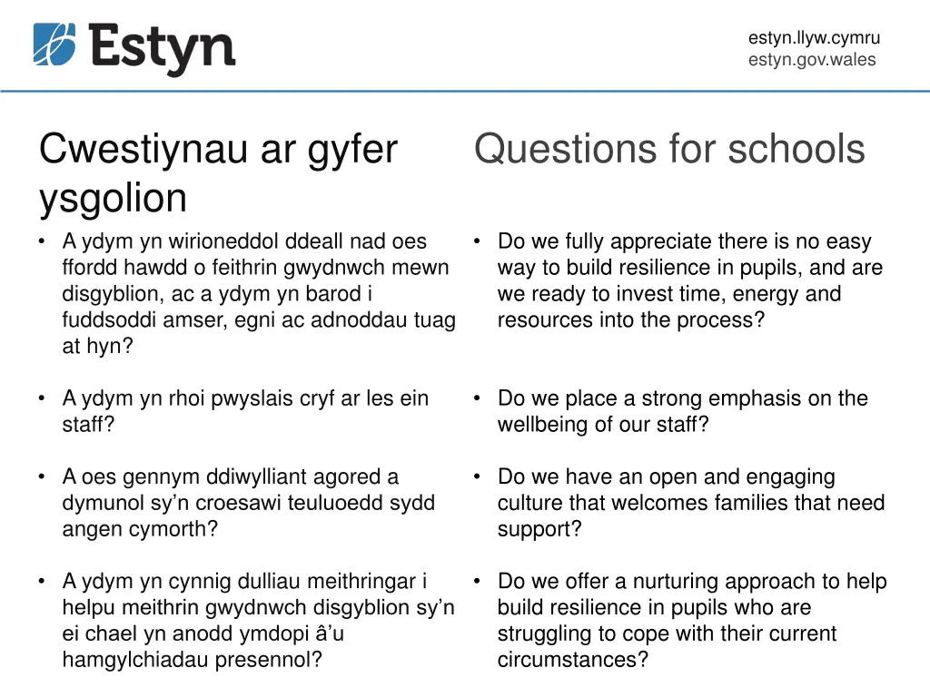 estyn llyw cymru estyn gov wales 7