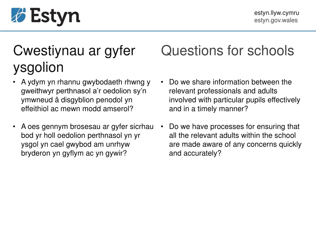 estyn llyw cymru estyn gov wales 9