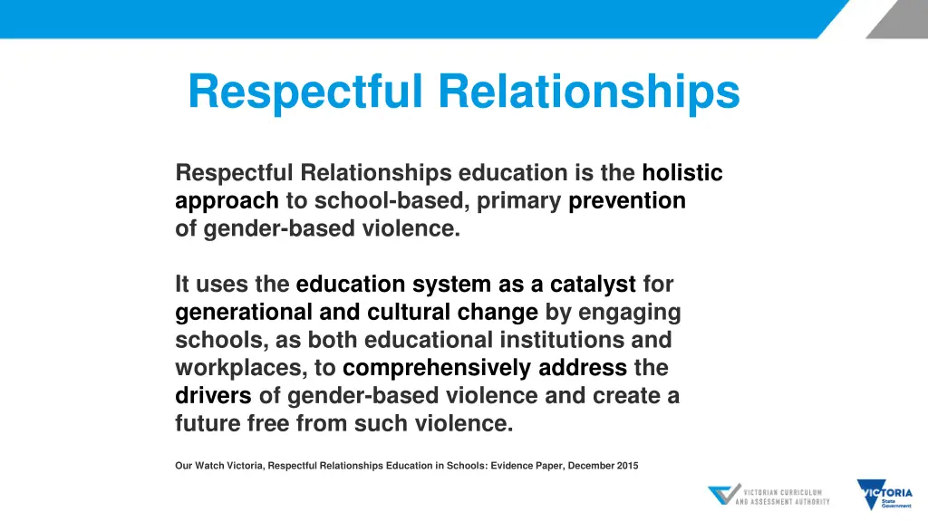 respectful relationships