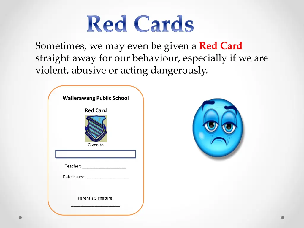 red cards