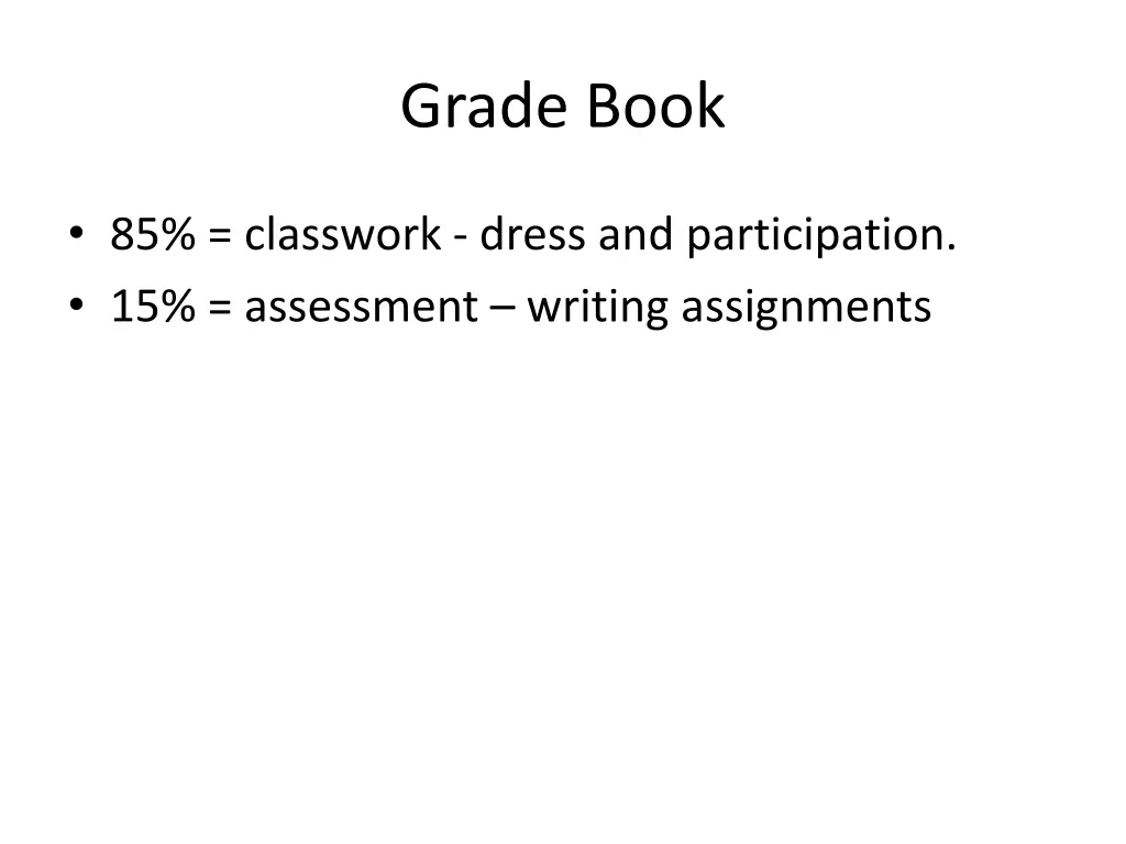 grade book