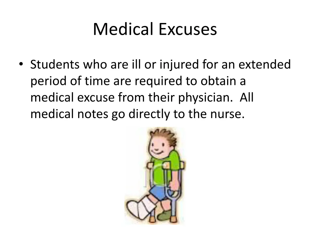 medical excuses