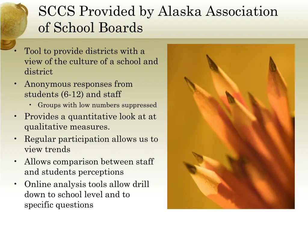 sccs provided by alaska association of school