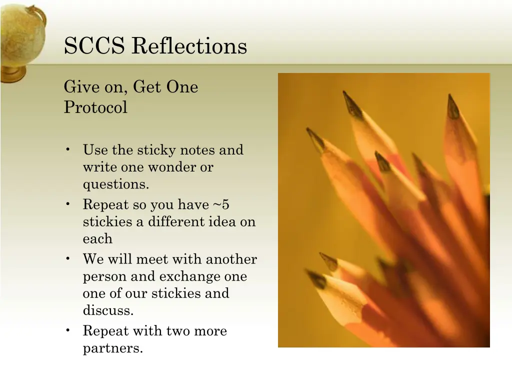 sccs reflections 1