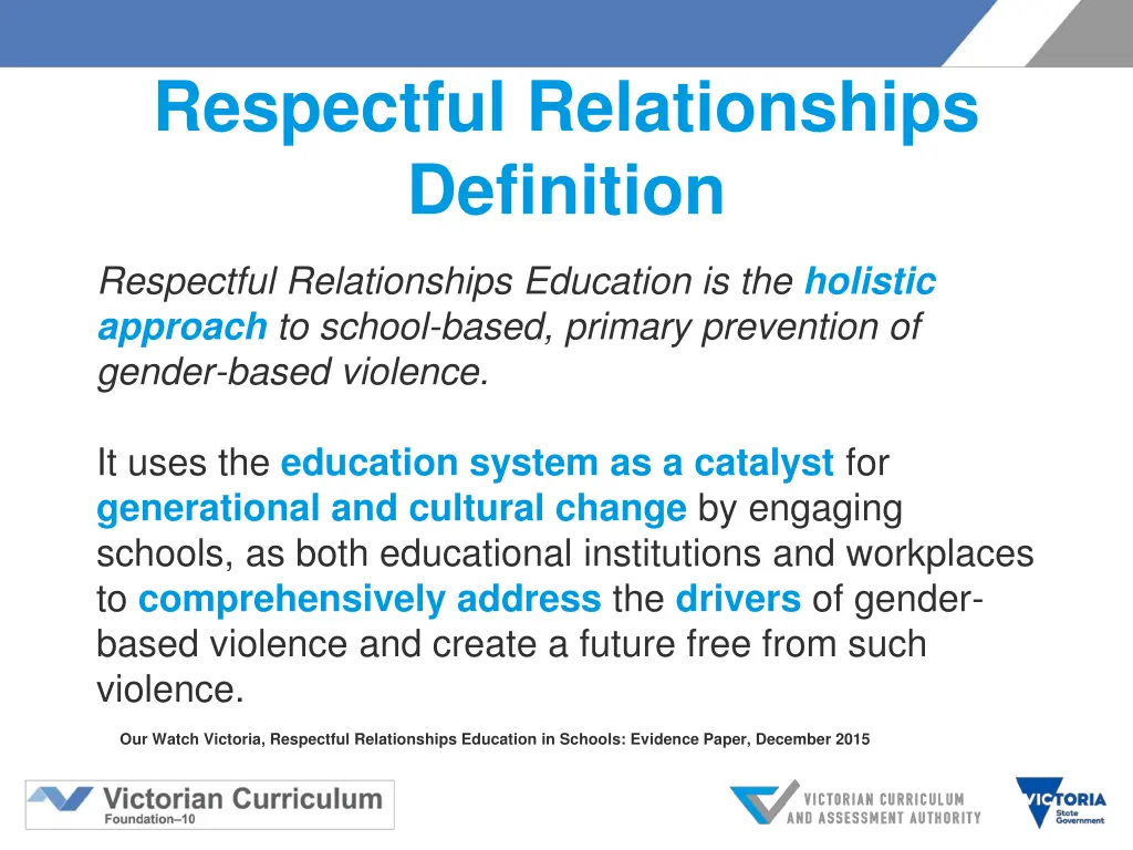 respectful relationships definition