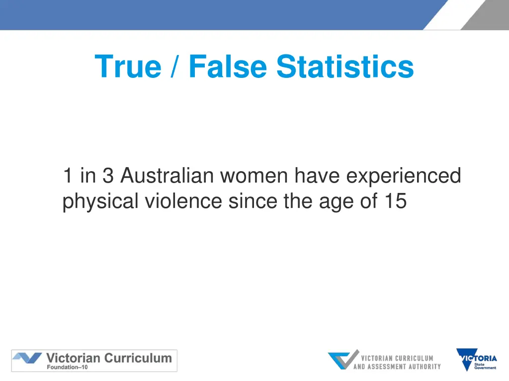 true false statistics 1