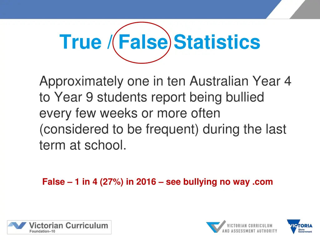 true false statistics 10