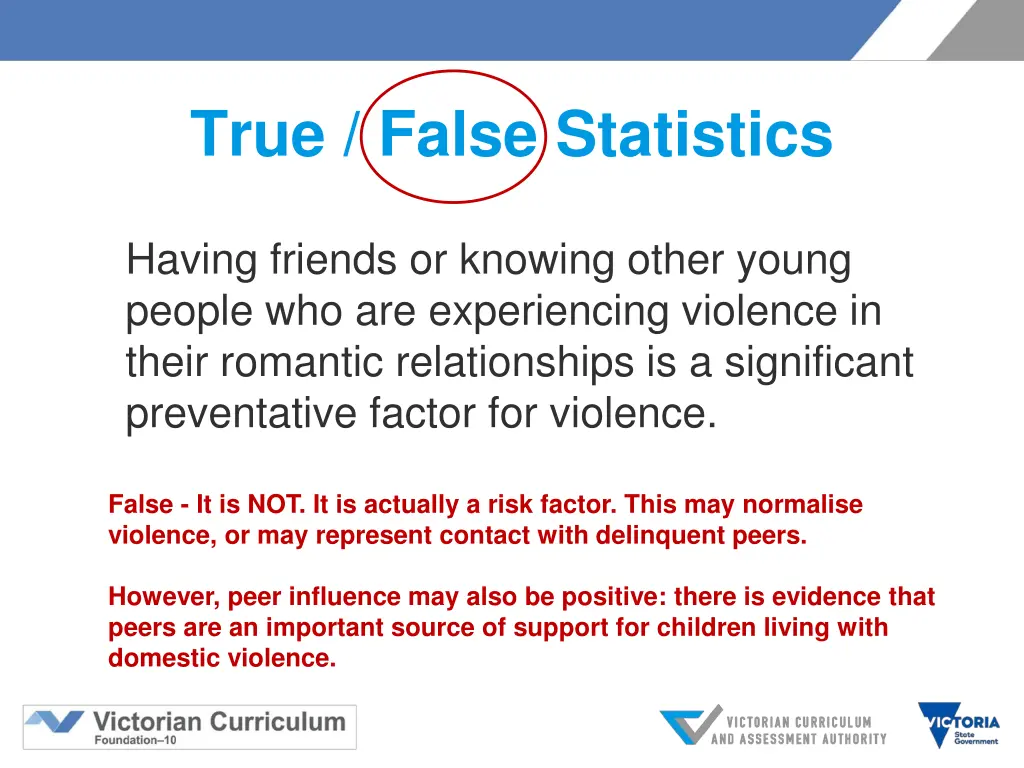 true false statistics 8