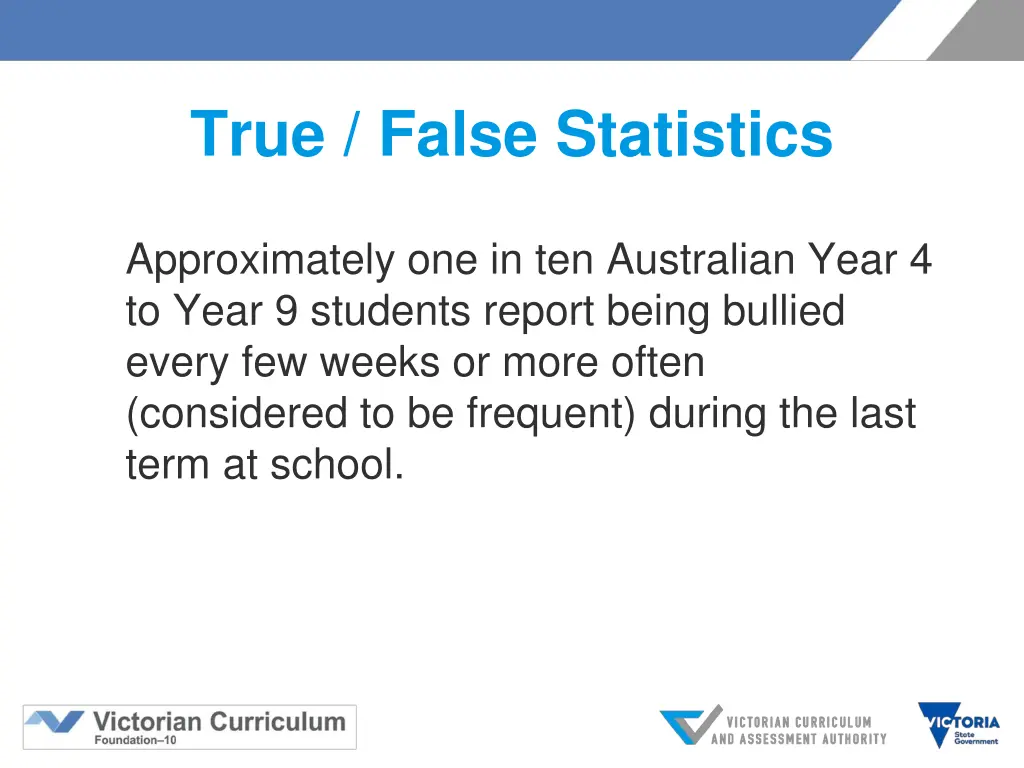 true false statistics 9