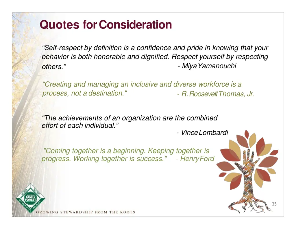 quotes for consideration