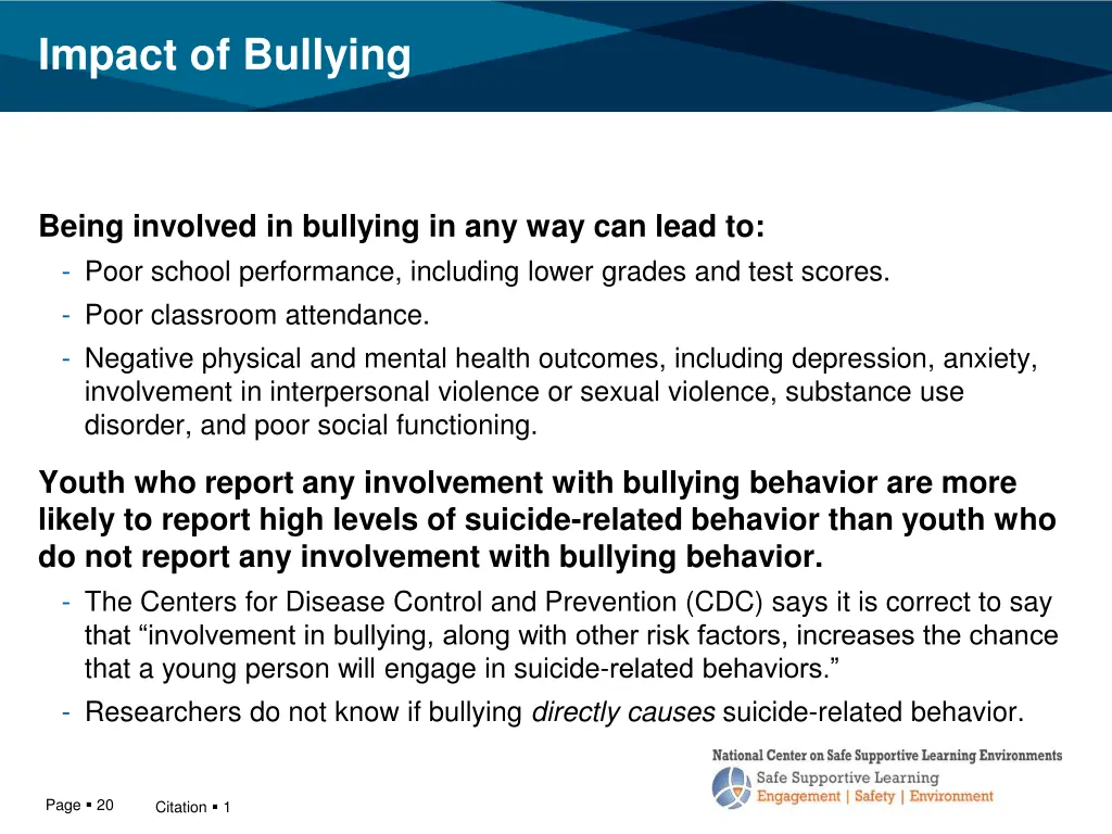 impact of bullying