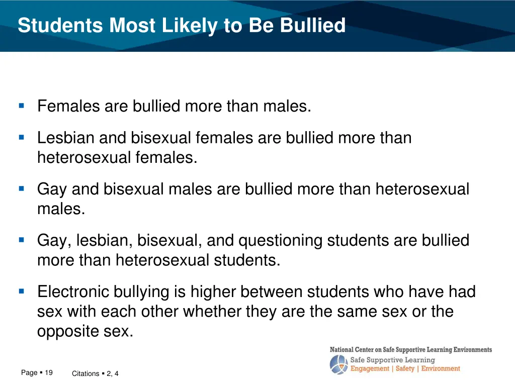 students most likely to be bullied