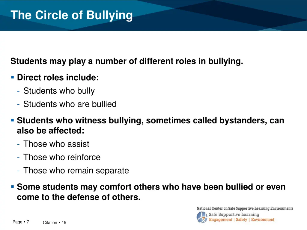 the circle of bullying