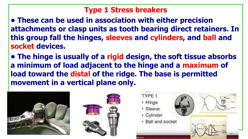 type 1 stress breakers