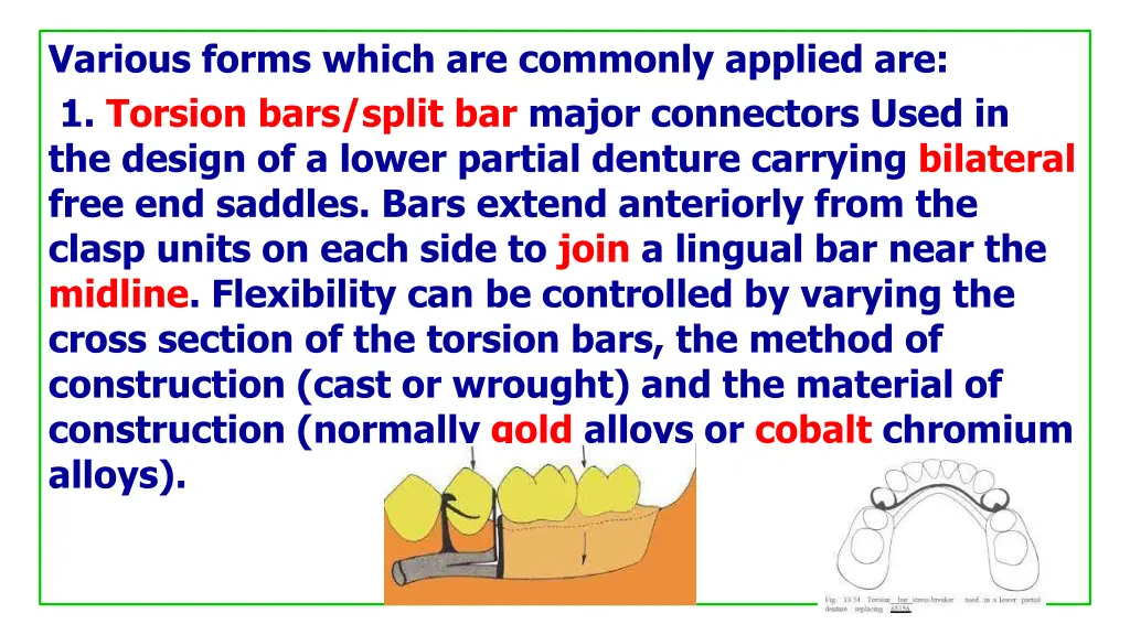 various forms which are commonly applied