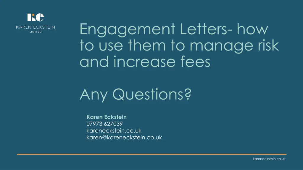 engagement letters how to use them to manage risk 1