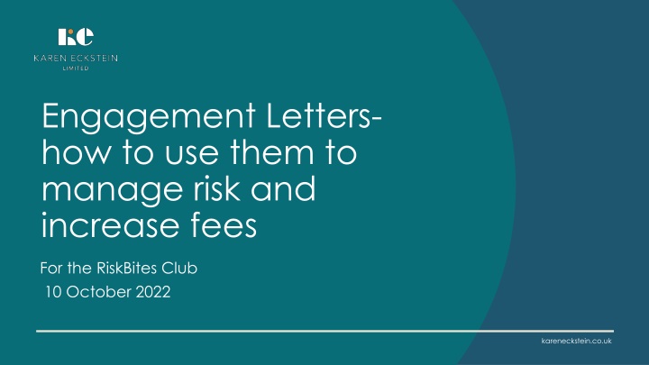 engagement letters how to use them to manage risk