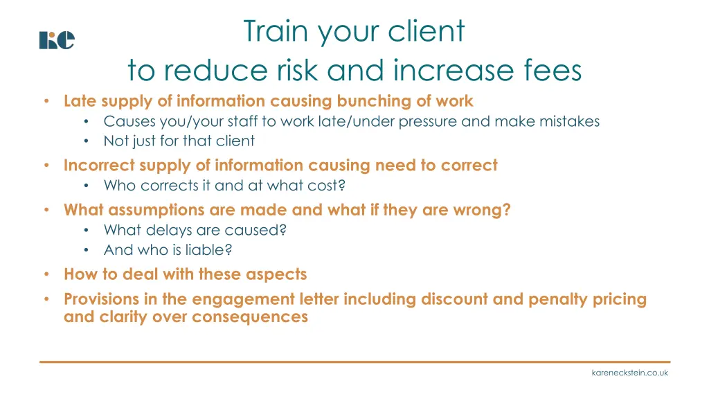 train your client