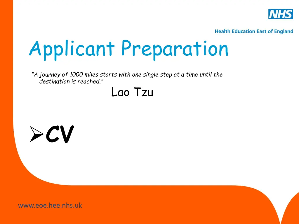 applicant preparation