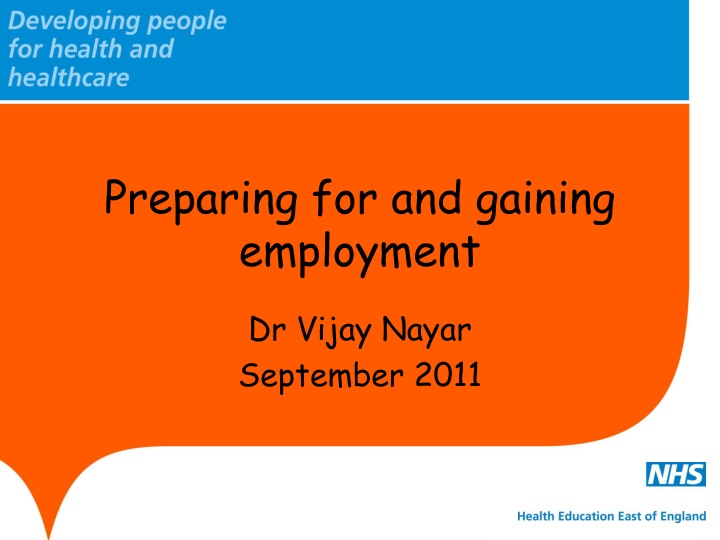 preparing for and gaining employment