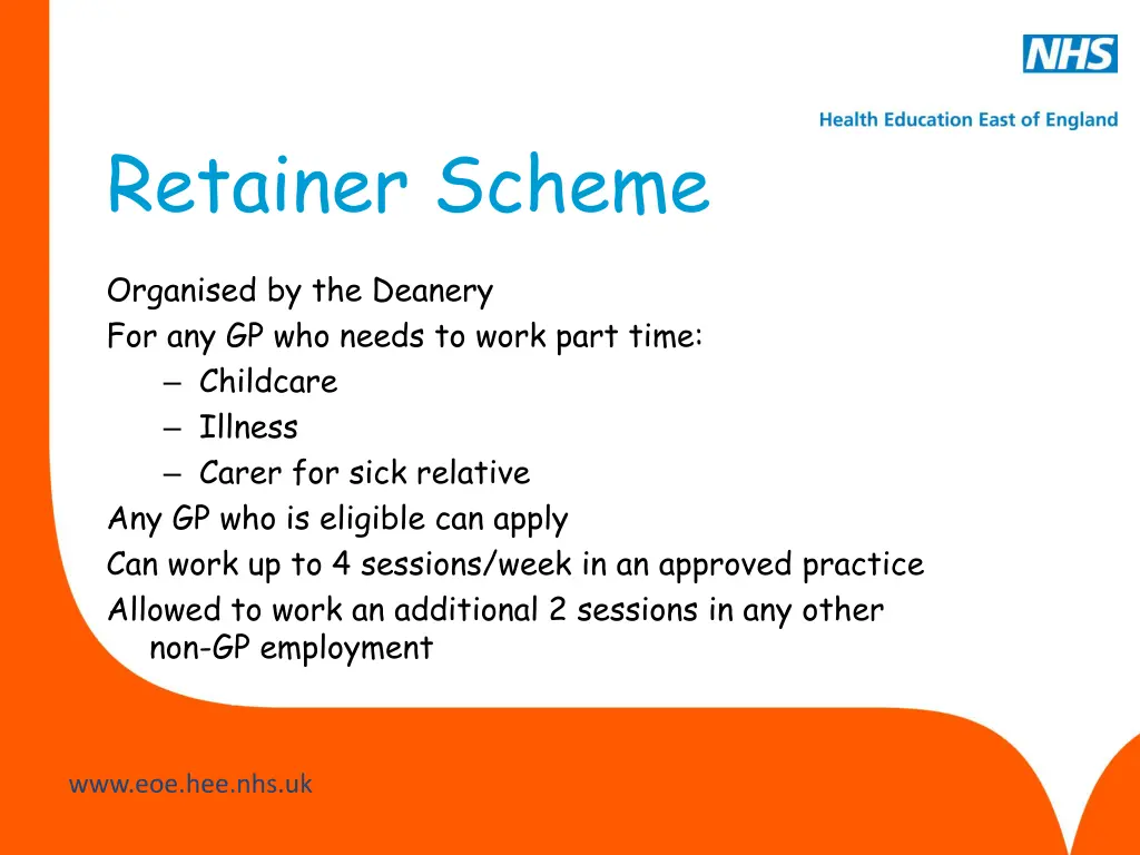 retainer scheme