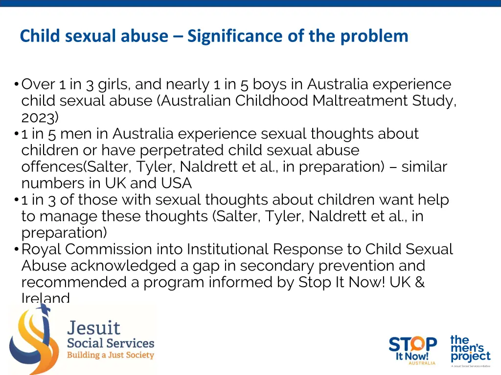 child sexual abuse significance of the problem