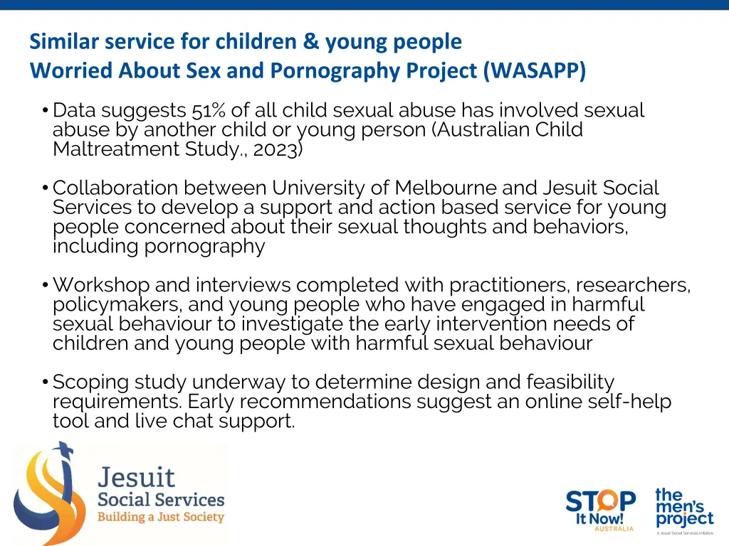 similar service for children young people worried