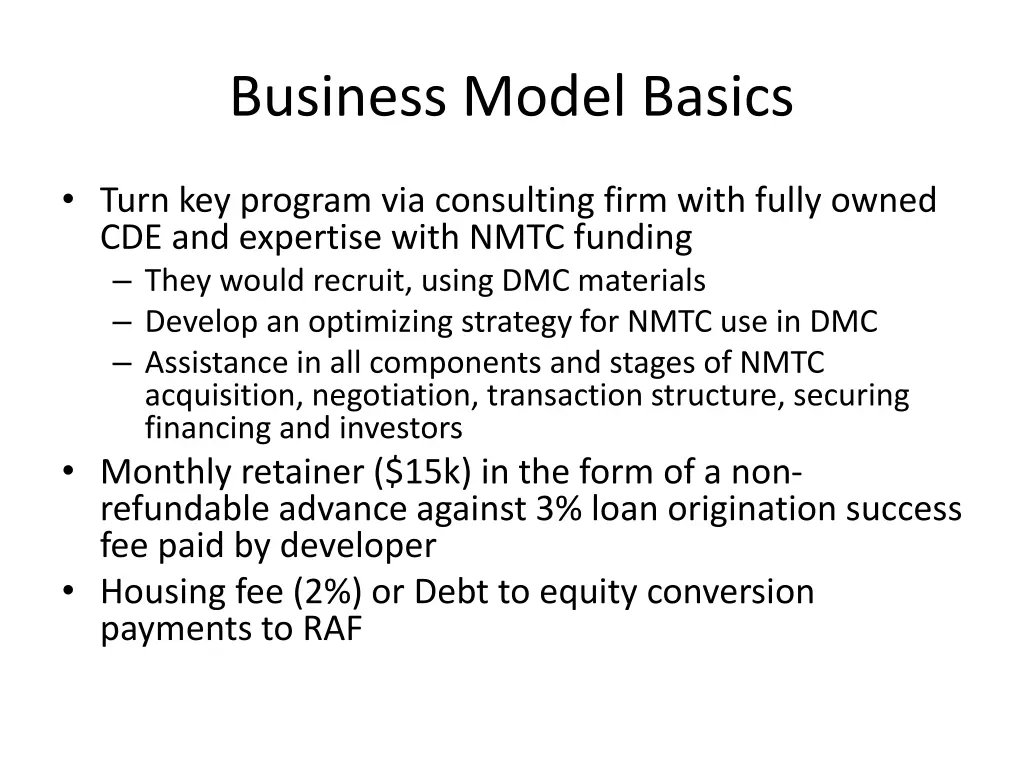 business model basics