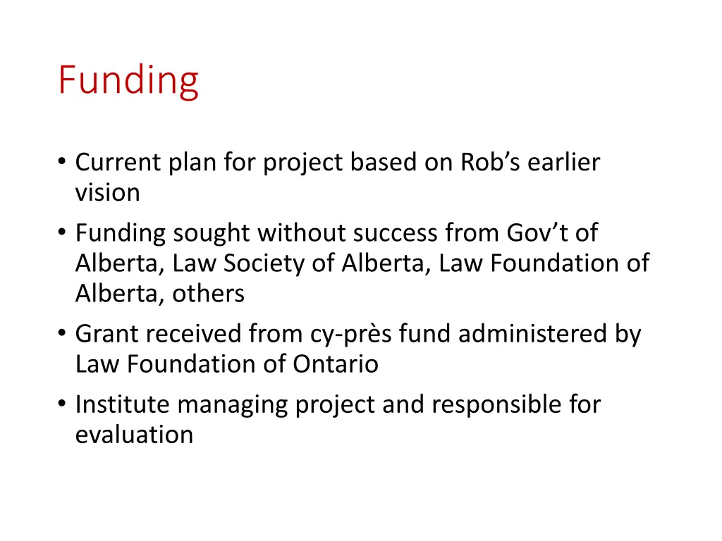 funding