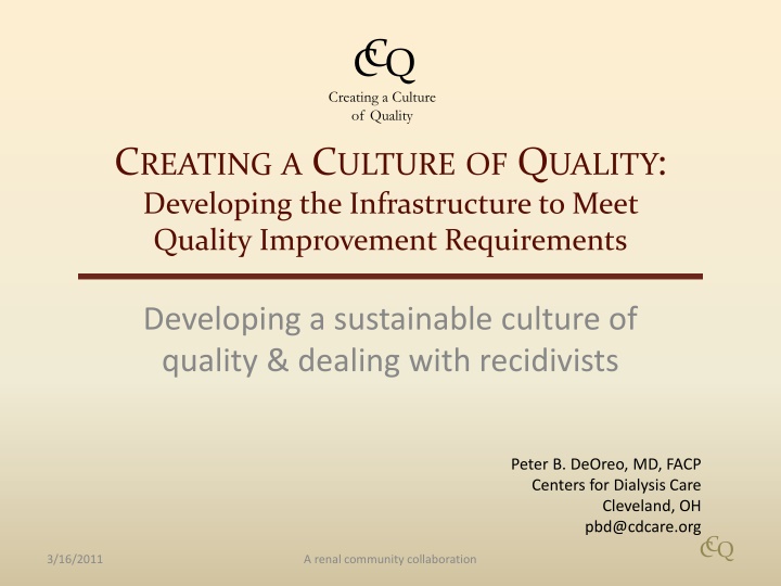 cc q creating a culture of quality