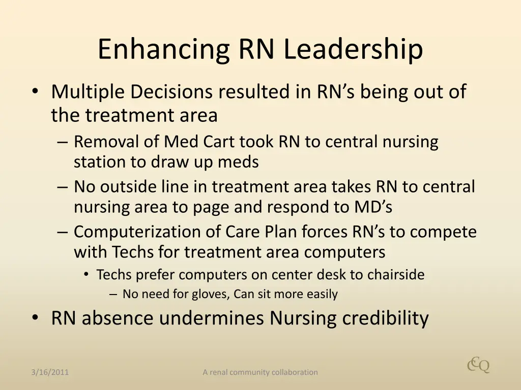 enhancing rn leadership