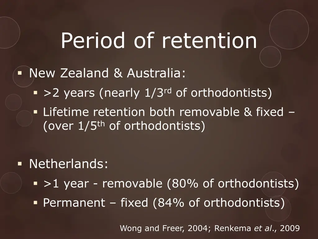 period of retention