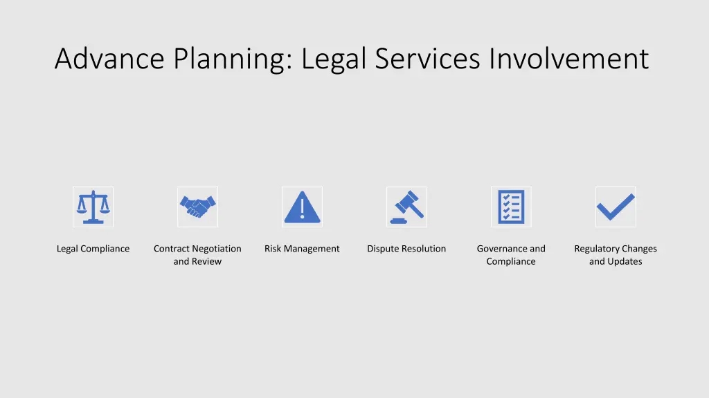 advance planning legal services involvement