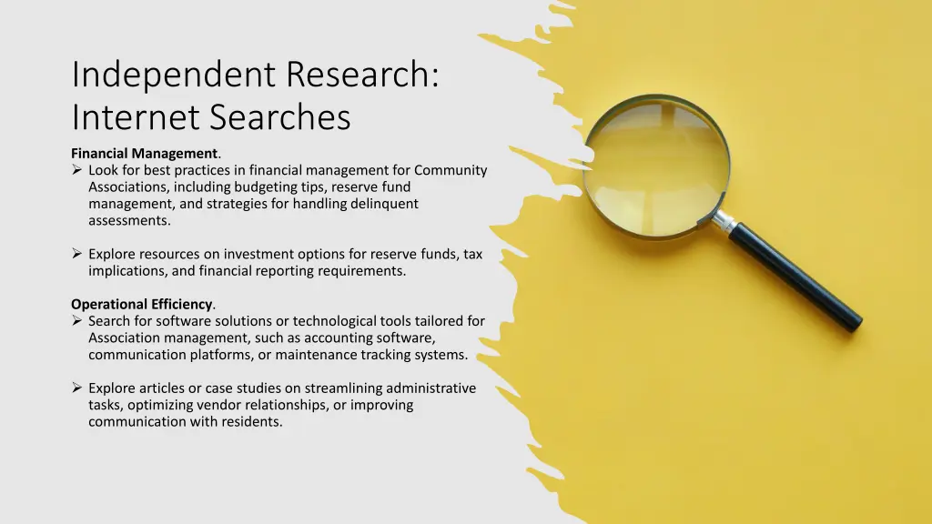 independent research internet searches financial