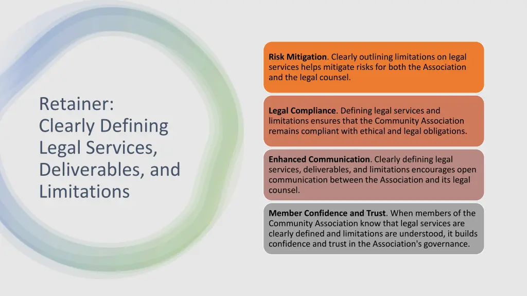 risk mitigation clearly outlining limitations