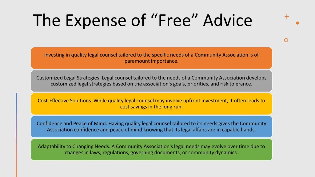 the expense of free advice 1