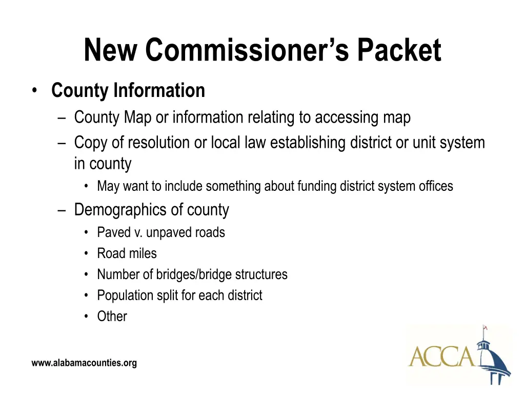 new commissioner s packet 1