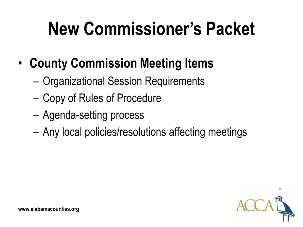 new commissioner s packet 10