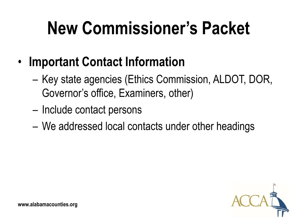 new commissioner s packet 18