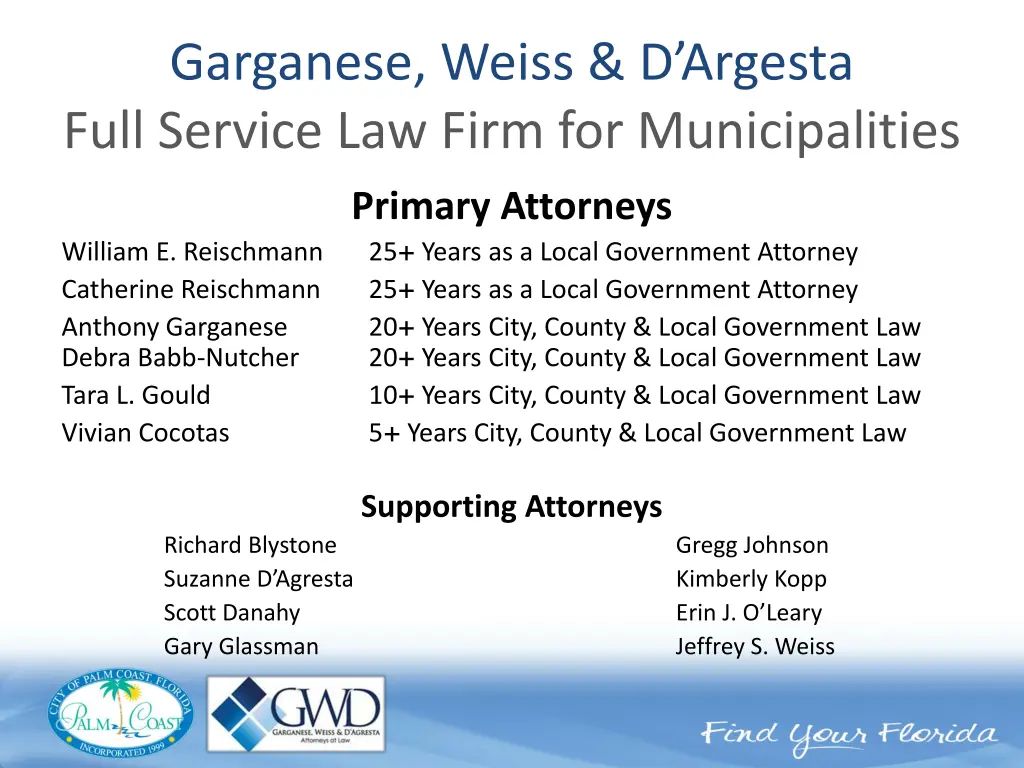 garganese weiss d argesta full service law firm