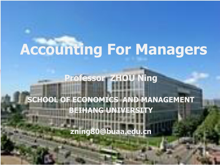 accounting for managers