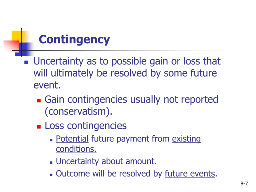 contingency