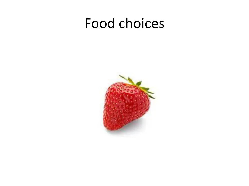 food choices 1