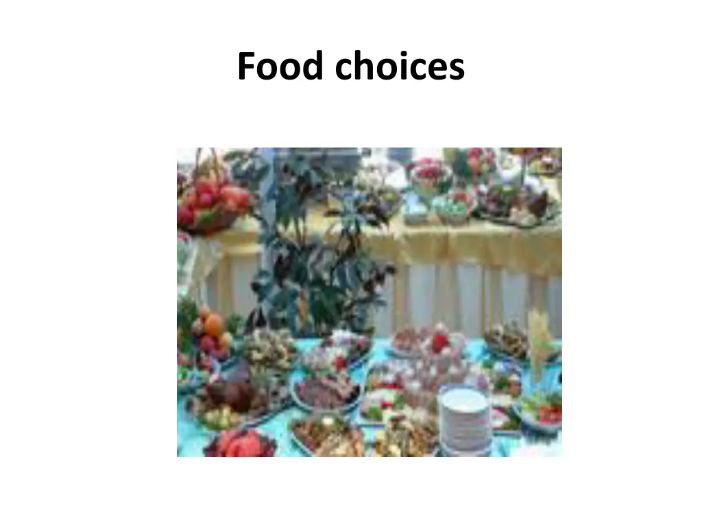 food choices