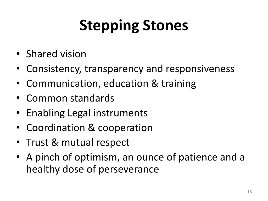 stepping stones