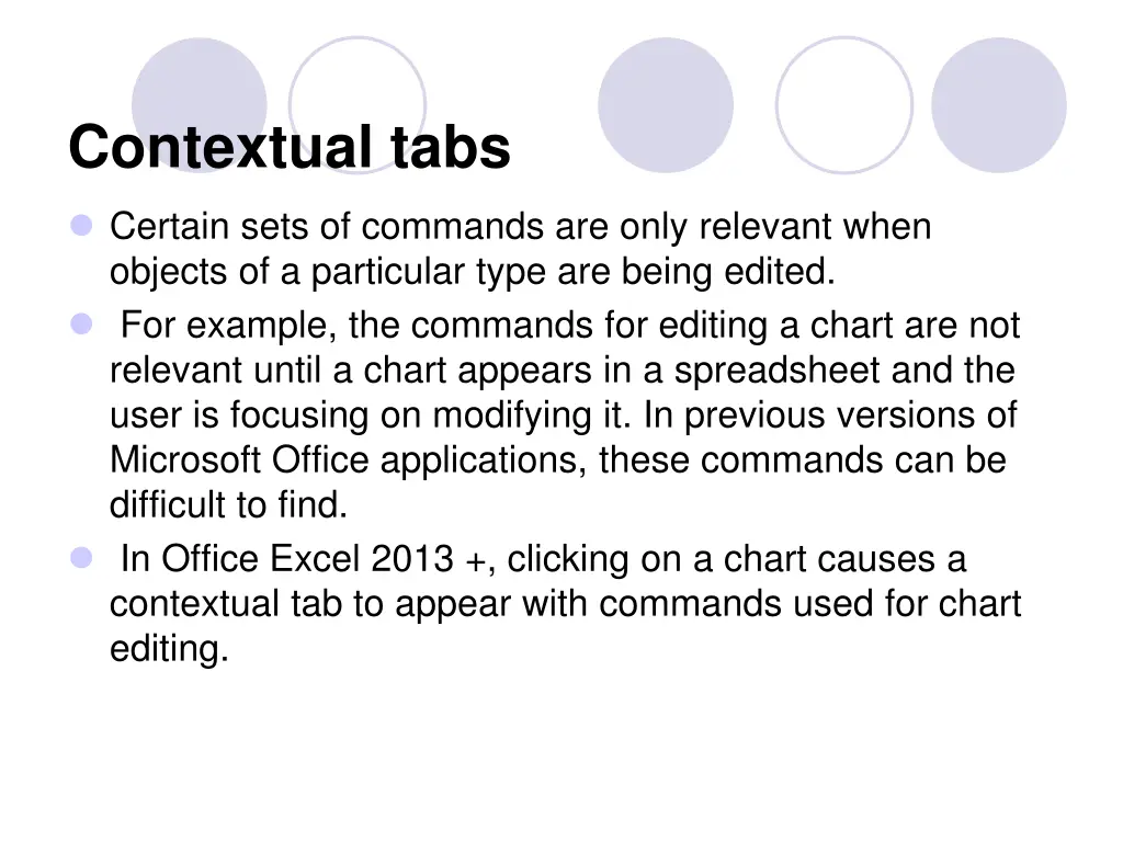 contextual tabs