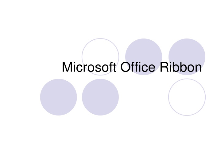 microsoft office ribbon