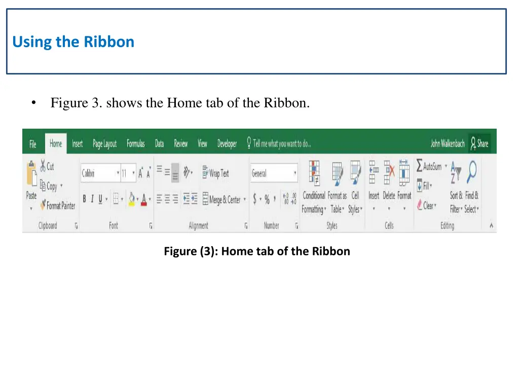 using the ribbon 3