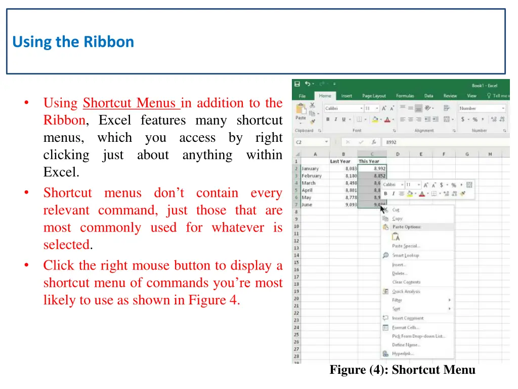 using the ribbon 4