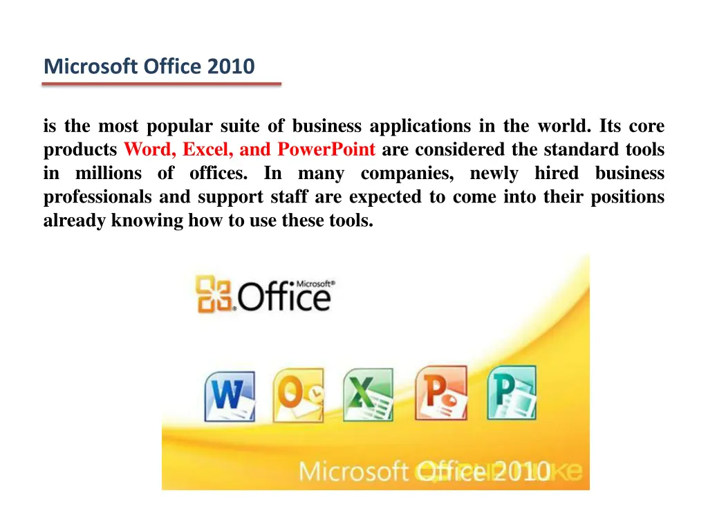 microsoft office 2010